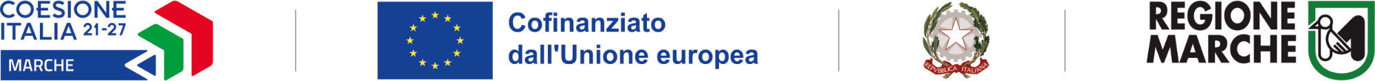 Loghi regione marche bando FESR 21-27
